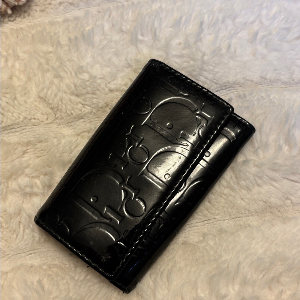 Authentic Christian Dior Patent Leather Key Case 🔑✨ | Rare Vintage